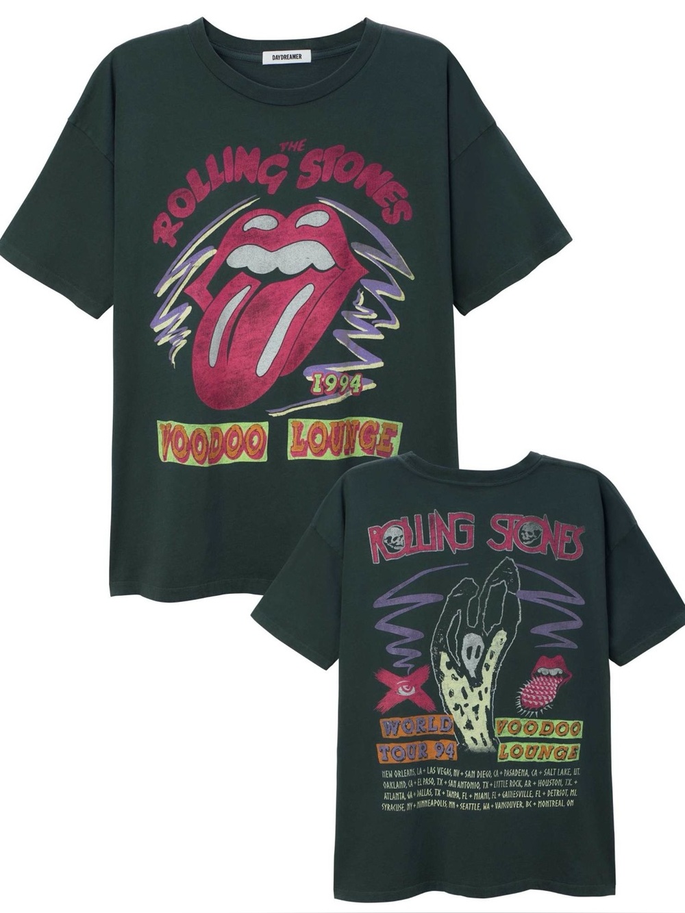 Daydreamer Rolling Stones Voodoo Lounge 1994 Merch Tee Made in USA 100% Cotton